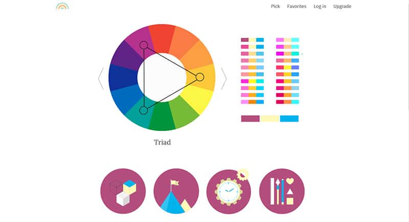 Interface du site "Color Supply"