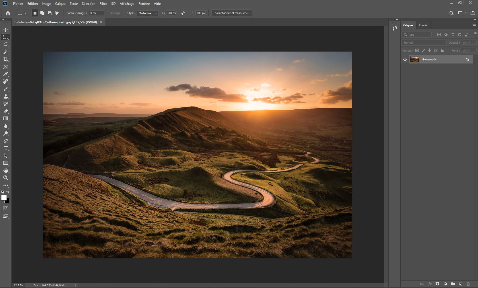 Capture d'écran du logiciel "Adobe Photoshop"