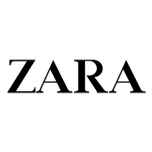 Logo typographique Zara